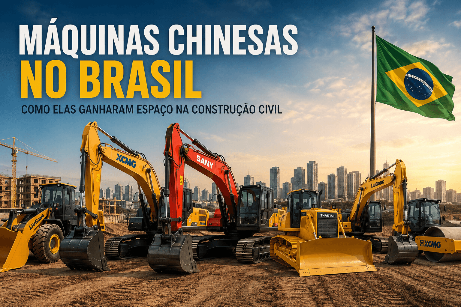 Máquinas Chinesas no Brasil: Como Elas Ganharam Espaço na Construção Civil